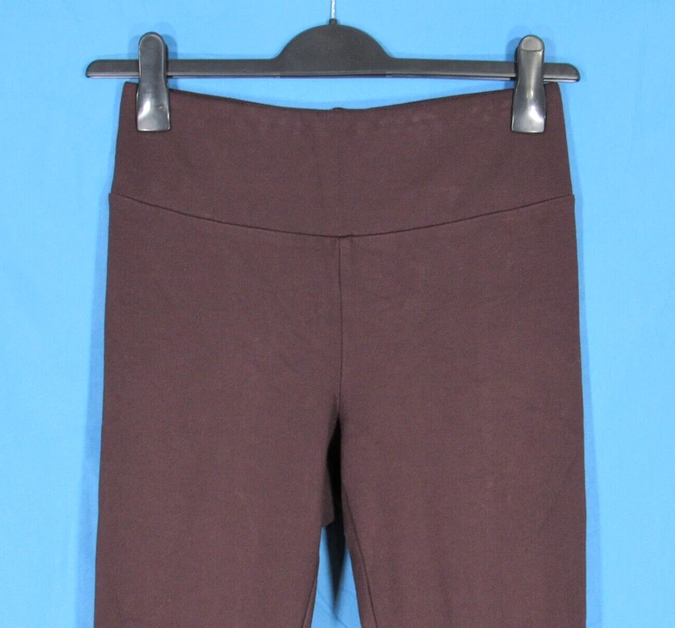 CABI #3745 The High Leggings MARRÓN SÓLIDO Elástico PONTE PUNTO Tobillo PULL-ON Talla S Foto 2 de 4