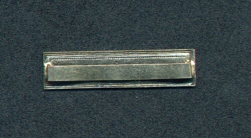 AGRAFE, BARRETTE ARGENTEE ALGERIE. PASSANT LARGE (L15) - Picture 2 of 2