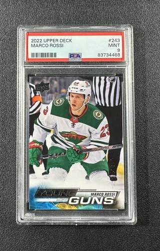 2022-23 Upper Deck Series 1 Young Guns Marco Rossi #243 PSA 9 MINT Rookie RC