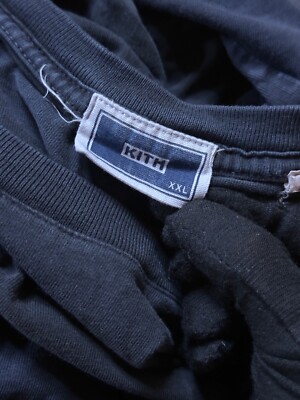 トップス kith xxl Kith T Shirt XXL Mens Black Short Sleeve Crewneck Boxy 2XL