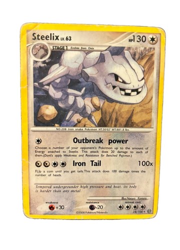 Steelix 28/100 Stormfront Regular (Heavily Played) - Picture 2 of 3