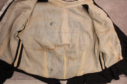 Vtg Women's Antique Edwardian Late 1800s Black Silk Blouse W/ Lace Trim Sz S/M - Picture 22 of 22