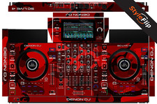 Denon SC Live 4  Color Red Camo  Protective Decal  StyleFlip Skins