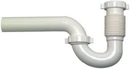 Master Plumber 542-6 Flexible Lavatory/Kitchen Wall Drain P Trap Plastic 1-1/2"