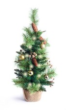Best Artificial 2ft / 60cm Small Decorated Indoor Christmas Tree Optional Lights
