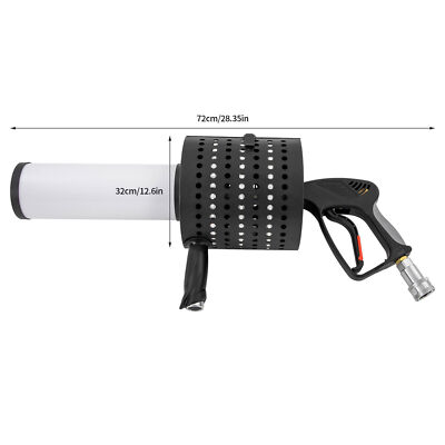 LED CO2 Konfetti Hand Jet Gun Shooter Kanone für Party Disco Nachtclub 10ft Hose