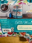 Pioneer Woman Petal Party Ruffled Laundry Bag with Rope • Drawstring New