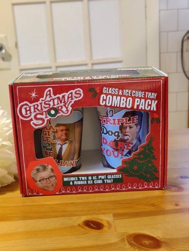 A Christmas Story Movie "Pint Size Glass" 2-teiliges Set Eiswürfelform fehlt!! - Bild 1 von 6