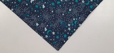 Buster Brown Dog Bandana/Scarf, Tie On, Navy, Stars, Moons, S,M,L