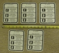 5 Small Pedestrian Crossing Highway Road Warning American Traffic Sign (A)