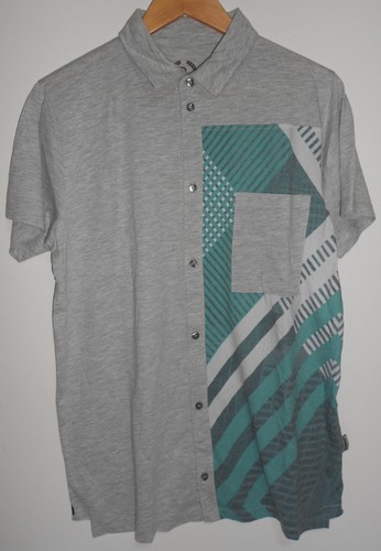 Boom Bap Men's shirt Sark Grey Green Size M - NEW - 第 1/10 張圖片