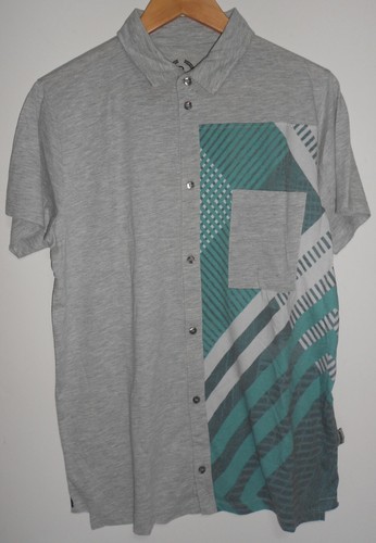 Boom Bap Men's shirt Sark Grey Green Size M - NEW - Picture 1 of 10