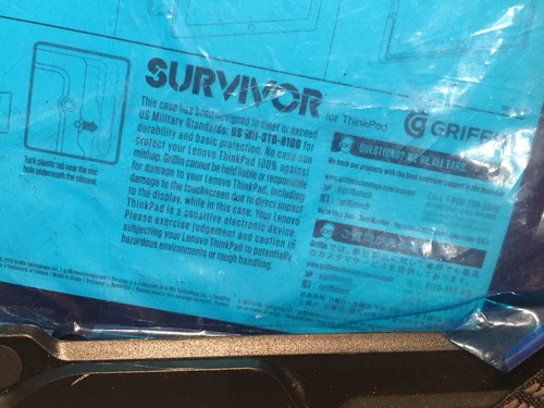 BRAND NEW Griffin Survivor Protective Case For Lenovo Thinkpad Tablet 2 FREEPOST - Picture 7 of 8