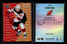 2023-24 Upper Deck Allure Red-Orange Color Flow Rookie #CF-28 Luke Hughes