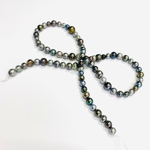 Tahitian Pearl Necklace Long Strand 8-13mm Off-Rounds Multicolor Opera Length - 第 15/18 張圖片