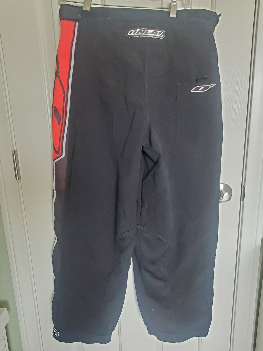 Vintage O'Neal Moto Racing MX Pants sz32 Red Black | eBay