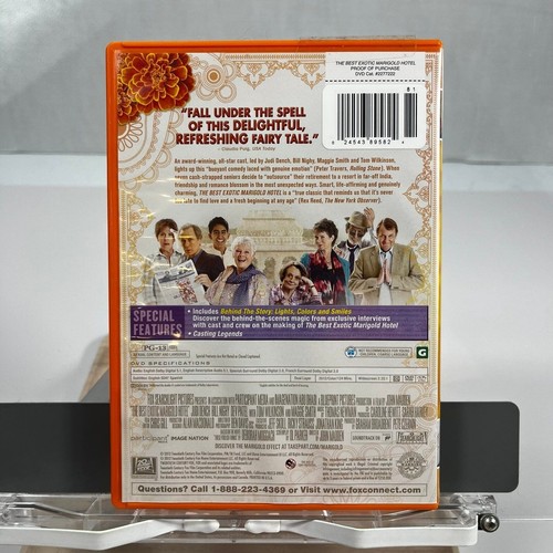 The Best Exotic Marigold Hotel - DVD 2012 - Judi Dench Bill Nighy Dev Patel - Picture 2 of 4