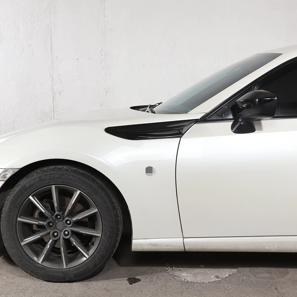 Black Side Fender Air Vent Fin Trim For Toyota 86 Subaru BRZ 2012-21 Scion FR-S Foto 2 de 4