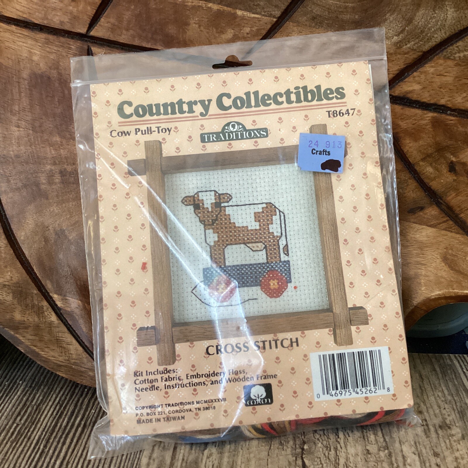 Country Collectibles Traditions Cow PullToy Counted Cross Stitch Kit NEW T8647 eBay