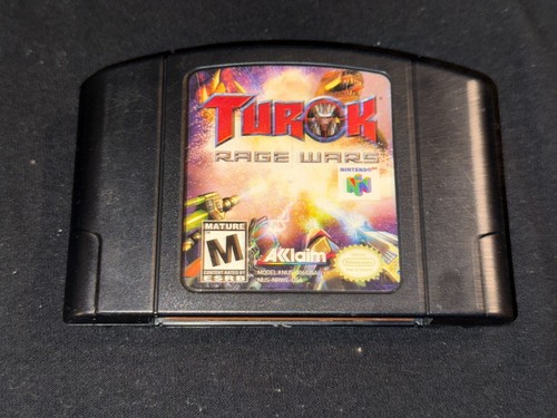 Turok Rage Wars (Nintendo 64, 1999) Cleaned Tested Authentic N64