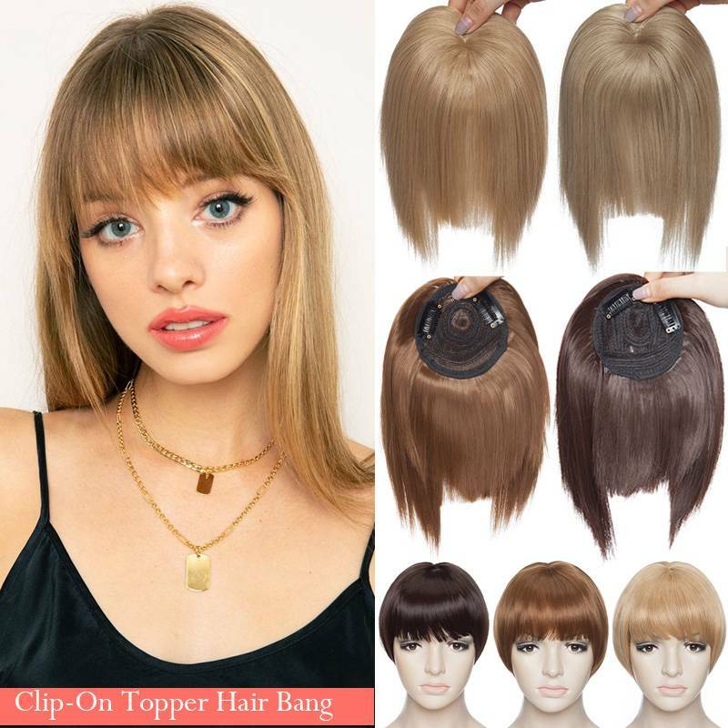 One Piece As Human Hair Bangs Clip In Front Fringe Topper Fake Hair Extensions | eBay One Piece As Human Hair Bangs Clip In Front Fringe Topper Fake Hair Extensions | eBay