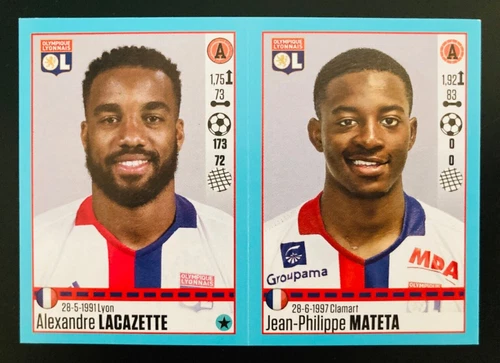 2016-17 Panini Foot France Jean-Philippe Mateta OL Olympique Lyon rookie sticker