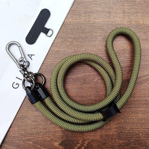 Chaîne bandoulière sangle de longe 10 mm pour téléphone portable intelligent corde en nylon coloré - Photo 18 sur 22
