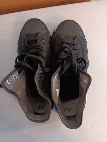 PF Flyers Sneakers Herren 11,5 Damen 13 schwarz Canvas High Top sandlot vulkanisiert - Bild 5 von 6