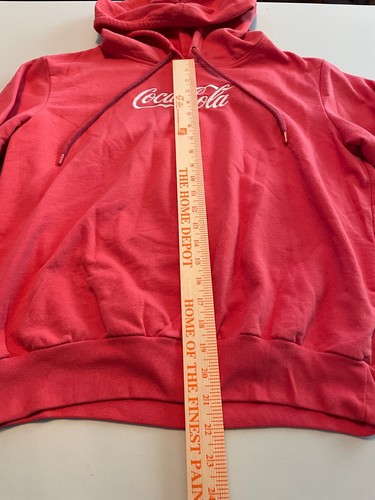 Coca Cola Embroidered Hoodie Jacket Sweatshirt Logo Youth 2XL Long Sleeve Red - Picture 7 of 12