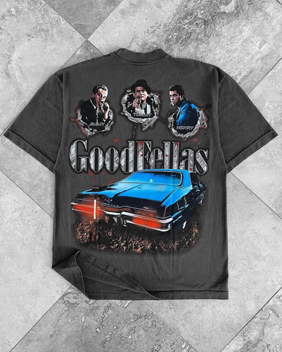 AMVTG A.M. VINTAGE Goodfellas Tee Medium Vintage Black - Picture 2 of 4