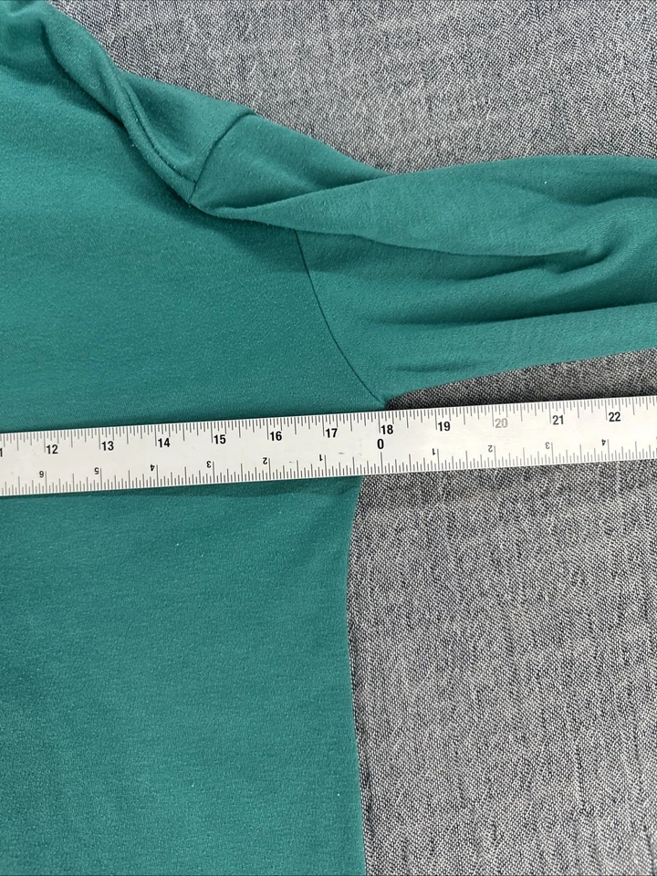 Cabela's Women’s S Thermal Base Layer Underwear Shirt 1/4 Zip Blue Vintage USA - Image 4 of 4