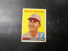 1958   TOPPS #396  DUTCH DOTTERER   REDLEGS       EXMT