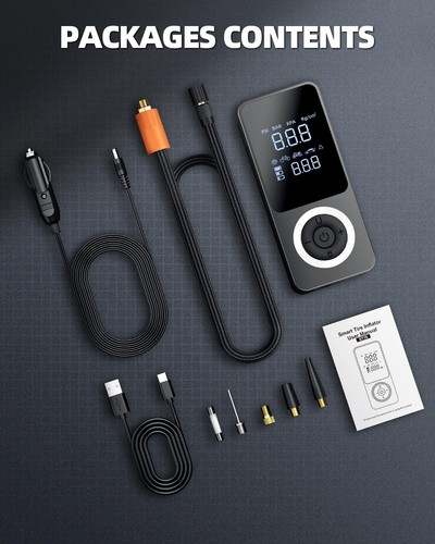 High-Performance Tire Inflator with Smart LCD & Fast Inflation for All Vehicles - Picture 9 of 9