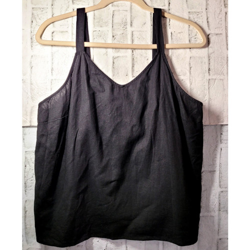 Angels Forever Young Swing-Tanktop Übergröße 2X einfarbig schwarz Spaghettiträger - Bild 1 von 5
