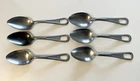 Lot Of 6 GENUINE WW2 US MILITARY FIELD MESS STAINLESS SPOON SILCO