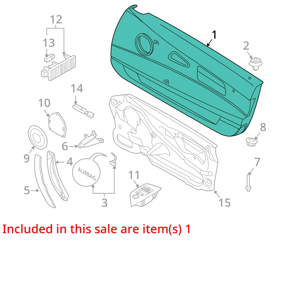 Panel de moldura de puerta del conductor delantero izquierdo beige para BMW Z4 2003-2008 conv 51417056727 Foto 4 de 4