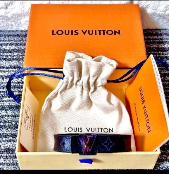 Louis Vuitton Monogram Eclipse Rainbow LV Bracele… - image 8