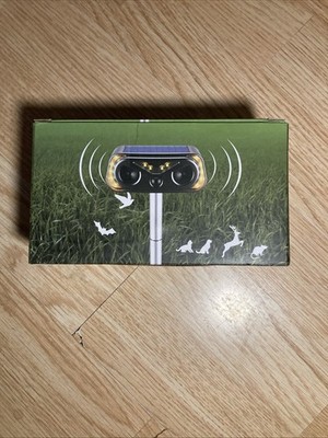 Upgraded Solar Ultrasonic Animal Repellent RODENT Skunk Deer Raccoon For Garden
