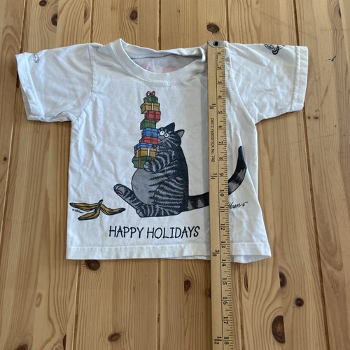 Kilban Cat Shirt Kids Medium White Hawaii Crazy Shirts Short Sleeve Youth Aloha - Picture 4 of 7