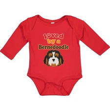 Inktastic Bernedoodle Dog Lover Long Sleeve Creeper