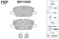 Bremsbelagsatz Scheibenbremse FTE 9011343 FüR Opel Insignia Sport Z18 Sports 4X4