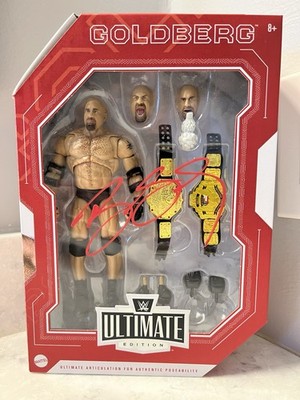 Used Goldberg Autographed Signed Ultimate Edition Amazon Fan Takeover WWE Figure