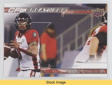 2023 Upper Deck CFL CFL Greatness Jeremiah Masoli #CG-JM READ ex5