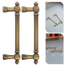  2pcs Cabinet Handle: Decorative Zinc Alloy Drawer Pull Handles - Vintage Style