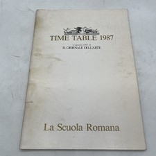 TIME TABLE 1987 L'agenda 1987 di IL GIORNALE DELL'ARTE La Scuola Romana