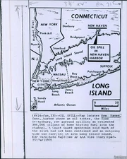 1971 Map New Haven Ct Oil Tanker Esso Gettysburg Spill Historic Wirephoto 6X8