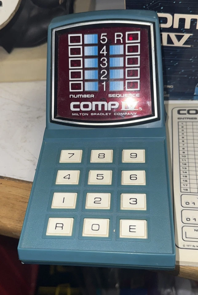 1978 Milton Bradley Comp IV Game in Original Box W/ Instructions Tested Working - Image 3 of 4