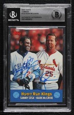 BAS 2000 Topps Combos Sammy Sosa Mark McGwire #TC6 BGS Authentic Auto