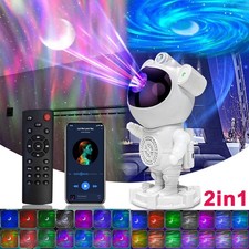 2 in1 Astronaut Galaxy Star Projector Nebula Space Night Light for Decor Gifts