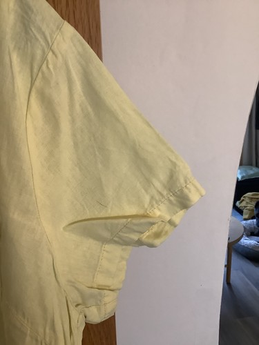 Boxy Linen Yellow tunic Top Size 18 - Bild 4 von 4